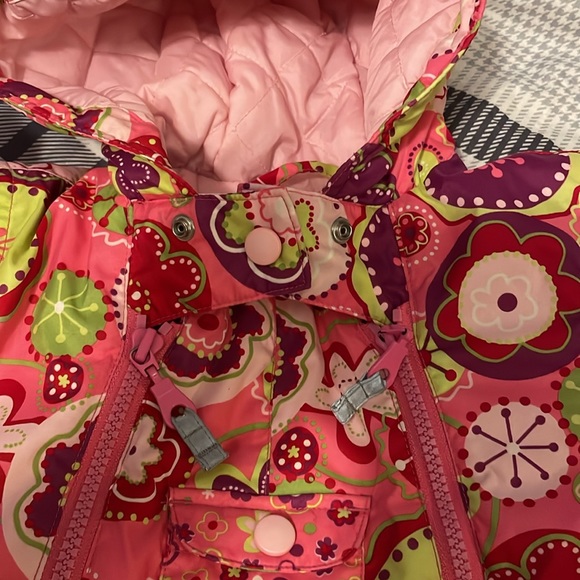 Hanna Andersson Baby Girl Floral Snowsuit size 70 - Picture 4 of 7